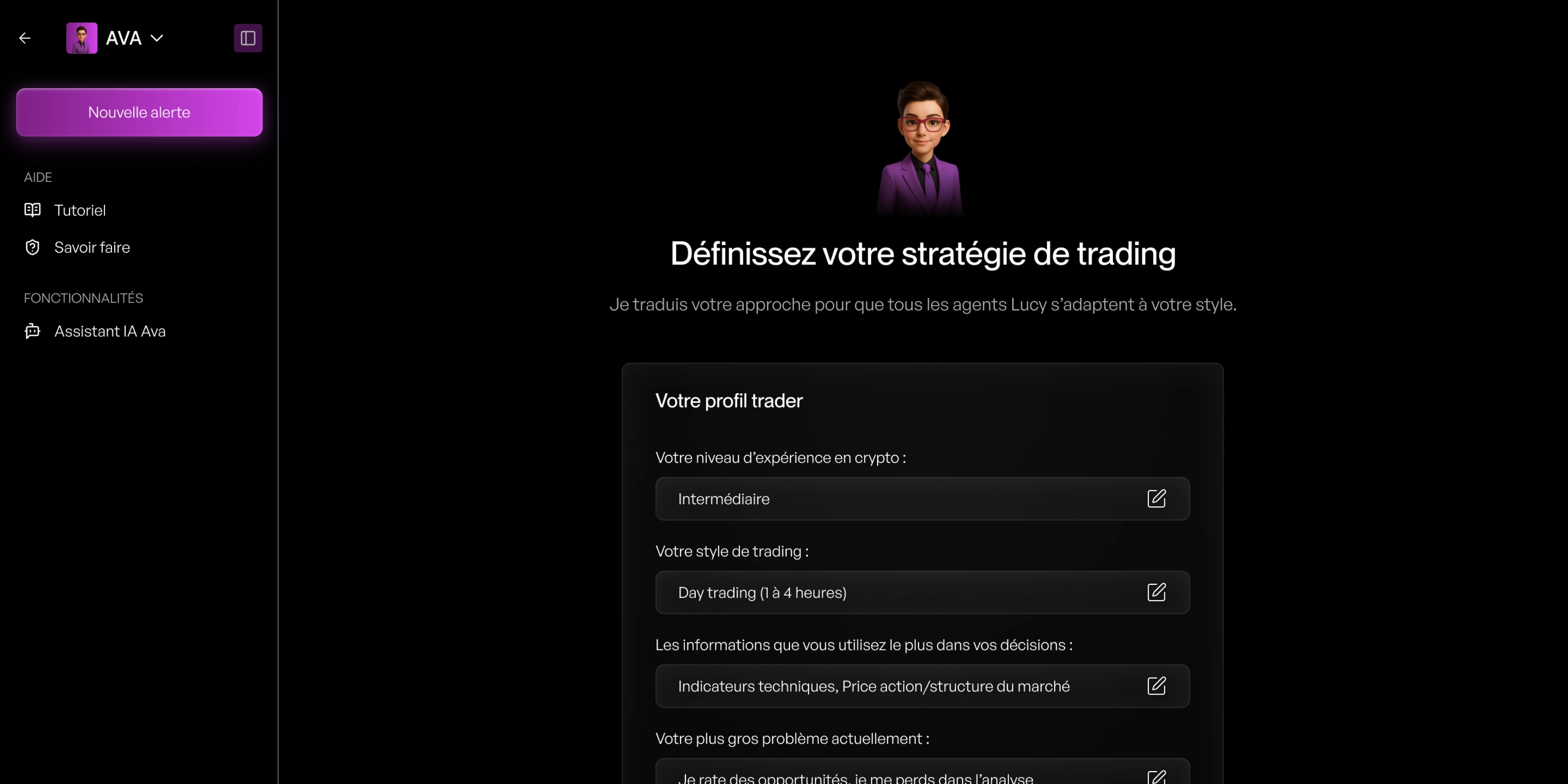 Visual representation for tip: Ava synchronise tous vos agents IA autour de votre stratégie personnelle.