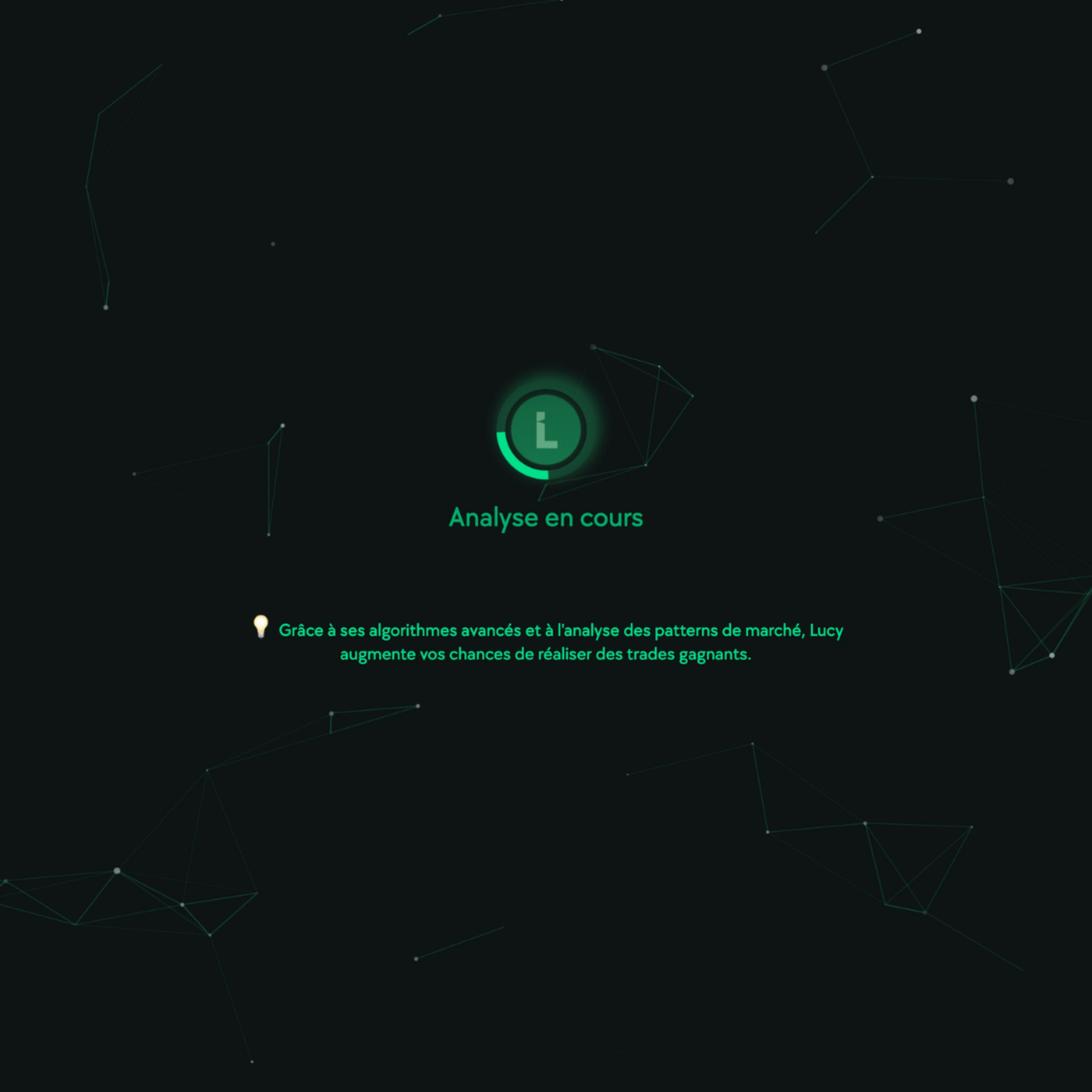 graphique de trading avec Lucy
