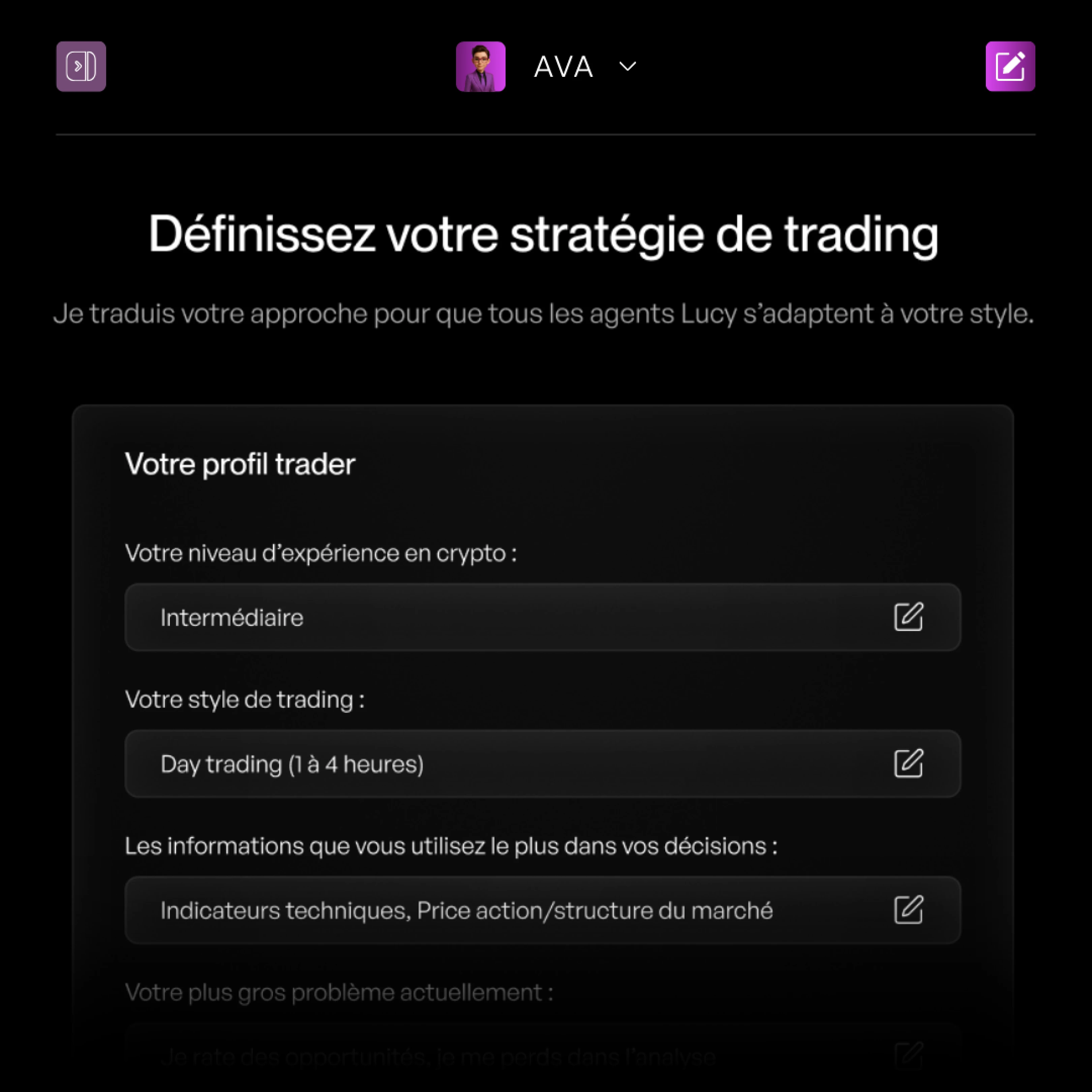 Visual representation for tip: Ava synchronise tous vos agents IA autour de votre stratégie personnelle.
